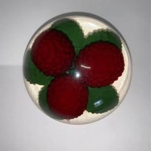Other - Vintage Lucite‎ fruit paperweight